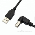 Cabo de impressão masculino para USB-B para USB-B